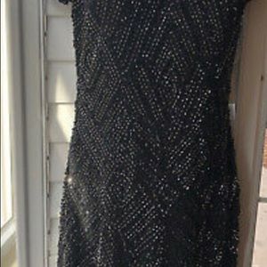 Gianni Bini Sequin Black cold shoulder special occasion / Cocktail Small dress